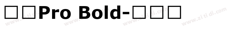 日产Pro Bold字体转换